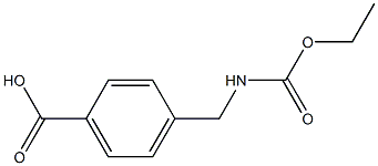 4-{[(ethoxycarbonyl)amino]methyl}benzoic acid Struktur
