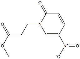methyl 3-(5-nitro-2-oxo-1,2-dihydropyridin-1-yl)propanoate Struktur