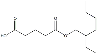 Glutaric acid hydrogen 1-(2-ethylhexyl) ester Struktur