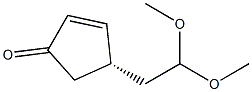 (R)-4-(2,2-Dimethoxyethyl)-2-cyclopenten-1-one Struktur