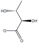 [(2R,3R)-2,3-Dihydroxy-butanoic acid]anion Struktur