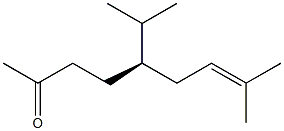 [R,(-)]-5-Isopropyl-8-methyl-7-nonene-2-one Struktur