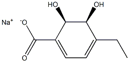 (2R,3S)-1-CARBOXY-4-ETHYL-2,3-DIHYDROXY-CYCLOHEXA-4,6-DIENE SODIUM SALT 85% Struktur