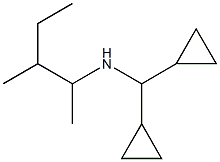(dicyclopropylmethyl)(3-methylpentan-2-yl)amine Struktur