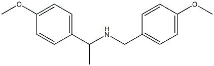 [1-(4-methoxyphenyl)ethyl][(4-methoxyphenyl)methyl]amine Structure
