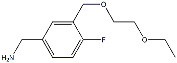 {3-[(2-ethoxyethoxy)methyl]-4-fluorophenyl}methanamine Struktur