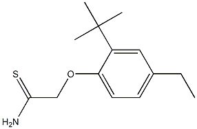2-(2-tert-butyl-4-ethylphenoxy)ethanethioamide Struktur