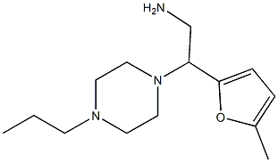 2-(5-methyl-2-furyl)-2-(4-propylpiperazin-1-yl)ethanamine Struktur