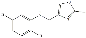 2,5-dichloro-N-[(2-methyl-1,3-thiazol-4-yl)methyl]aniline Struktur