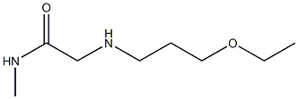 2-[(3-ethoxypropyl)amino]-N-methylacetamide Struktur