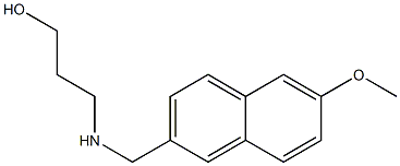 3-{[(6-methoxynaphthalen-2-yl)methyl]amino}propan-1-ol Struktur