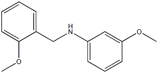 3-methoxy-N-[(2-methoxyphenyl)methyl]aniline Struktur