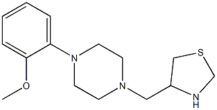 4-{[4-(2-methoxyphenyl)piperazin-1-yl]methyl}-1,3-thiazolidine Struktur