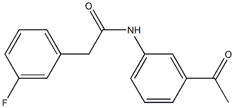 N-(3-acetylphenyl)-2-(3-fluorophenyl)acetamide Struktur