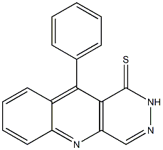 10-Phenylpyridazino[4,5-b]quinoline-1(2H)-thione Struktur
