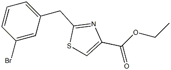 ethyl 2-(3-bromobenzyl)-1,3-thiazole-4-carboxylate Struktur