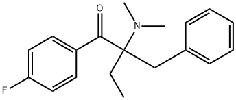1-Butanone, 2-(dimethylamino)-1-(4-fluorophenyl)-2-(phenylmethyl)- Structure