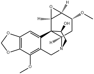 (11R)-1β,2β-Epoxy-3α,7-dimethoxycrinan-11-ol Struktur