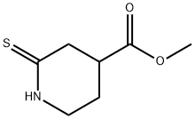 4-Piperidinecarboxylic acid, 2-thioxo-, methyl ester Struktur