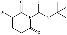 1-Piperidinecarboxylic acid, 3-bromo-2,6-dioxo-, 1,1-dimethylethyl ester|1-Piperidinecarboxylic acid, 3-bromo-2,6-dioxo-, 1,1-dimethylethyl ester