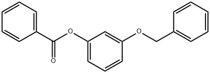 Phenol, 3-(phenylmethoxy)-, 1-benzoate Struktur