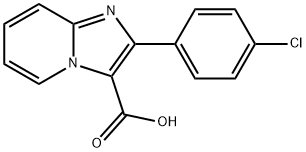 Imidazo[1,2-a]pyridine-3-carboxylic acid, 2-(4-chlorophenyl)- Struktur