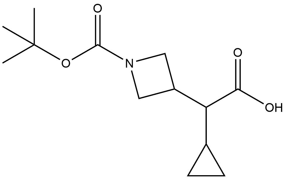 2-(1-Boc-3-氮雜環(huán)丁基)-2-環(huán)丙基乙酸, 1784130-81-9, 結(jié)構(gòu)式