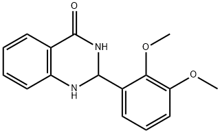 2-(2,3-Dimethoxyphenyl)-2,3-dihydro-1H-quinazolin-4-one Struktur