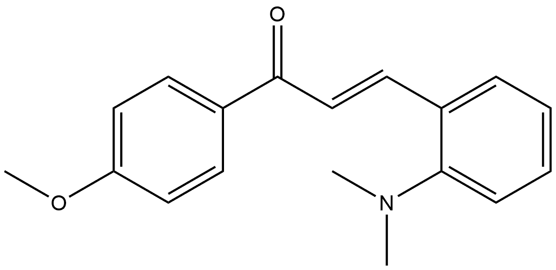(2E)-3-[2-(Dimethylamino)phenyl]-1-(4-methoxyphenyl)-2-propen-1-one Struktur