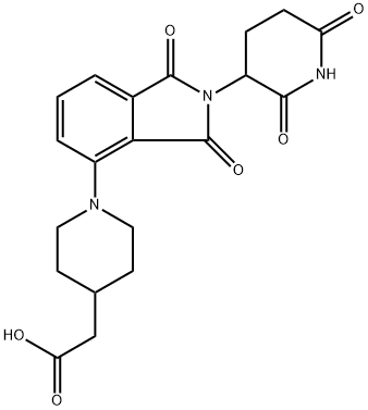 2-(1-(2-(2,6-dioxopiperidin-3-yl)-1,3-dioxoisoindolin-4-yl)piperidin-4-yl)acetic acid|2-(1-(2-(2,6-二氧代哌啶-3-基)-1,3-二氧代異吲哚啉-4-基)哌啶-4-基)乙酸