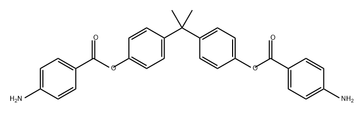 Phenol, 4,4'-(1-methylethylidene)bis-, 1,1'-bis(4-aminobenzoate) Struktur