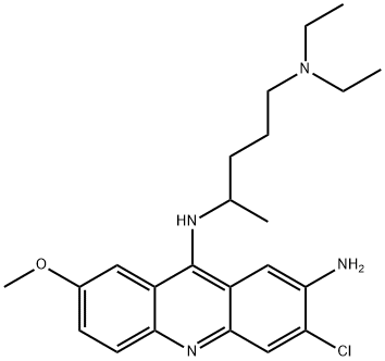 3-chloro-N~9~-[4-(diethylamino)-1-methylbutyl]-7-methoxyacridine-2,9-diamine Structure