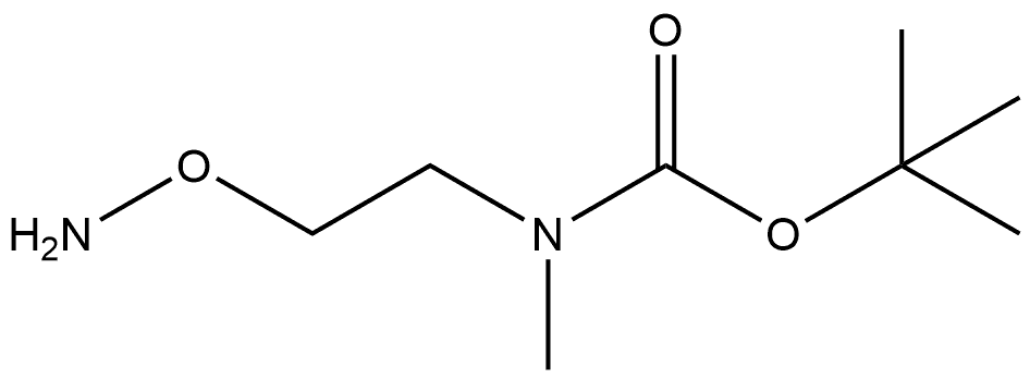 tert-butyl (2-(aminooxy)ethyl)(methyl)carbamate Struktur