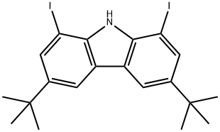 9H-Carbazole, 3,6-bis(1,1-dimethylethyl)-1,8-diiodo-|3,6-雙(1,1-二甲基乙基)-1,8-二碘-9H-咔唑