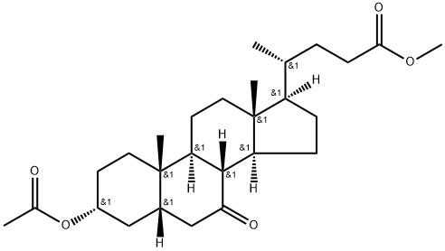 3α-アセチルオキシ-7-オキソ-5β-コラン-24-酸メチル 化學(xué)構(gòu)造式