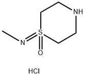 Methanamine, N-(1-oxido-1-thiomorpholinylidene)-, hydrochloride (1:1) Structure