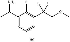 3-(1,1-二氟-2-甲氧基乙基)-2-氟-Α-甲基苯甲胺鹽酸鹽, 2875097-21-3, 結(jié)構(gòu)式