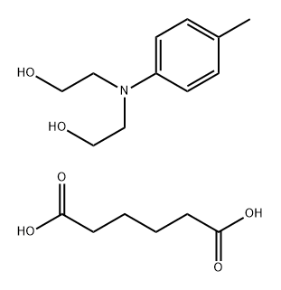 Hexanedioic acid,polymer with 1,1'-[(4-methylphenyl)imino]bis[2-ethanol] Struktur