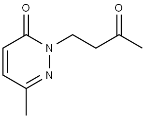 6-methyl-2-(3-oxobutyl)-3(2H)-pyridazinone Struktur