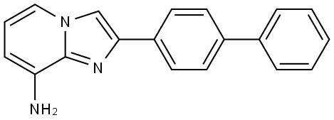 2-(4-phenylphenyl)imidazo[1,2-a]pyridin-8-amine Struktur