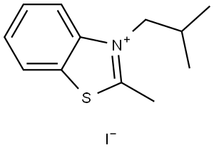 3-ISOBUTYL-2-METHYL-BENZOTHIAZOL-3-IUM, IODIDE Struktur