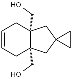 ((1S,3A'R,7A'S)-1',3',3A',4',7',7A'-HEXAHYDROSPIRO[CYCLOPROPANE-1,2'-INDENE]-3A',7A'-DIYL)DIMETHANOL Struktur