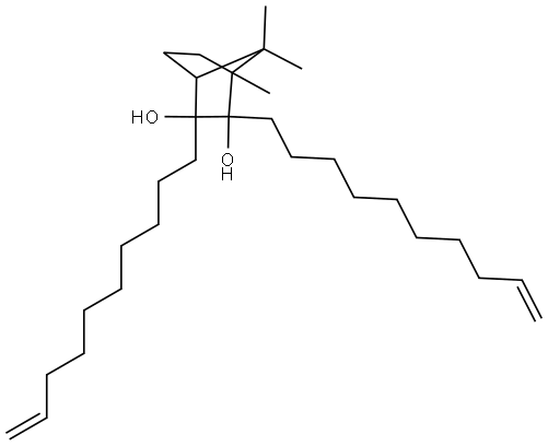 2,3-DI(9-DECENYL)-1,7,7-TRIMETHYLBICYCLO[2.2.1]HEPTANE-2,3-DIOL Struktur