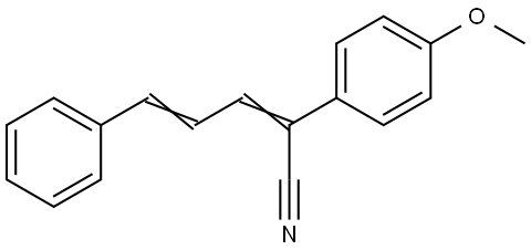 2-(4-METHOXYPHENYL)-5-PHENYL-2,4-PENTADIENENITRILE Struktur