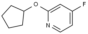 2-(cyclopentyloxy)-4-fluoropyridine Structure