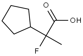 2-環(huán)戊基-2-氟丙酸, 1556028-61-5, 結(jié)構(gòu)式