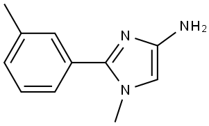 1-methyl-2-(m-tolyl)-1H-imidazol-4-amine Structure