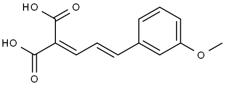 2-(3-(3-METHOXYPHENYL)-2-PROPENYLIDENE)MALONIC ACID Struktur