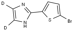 2-(5-bromothiophen-2-yl)-1H-imidazole-4,5-d2 Struktur