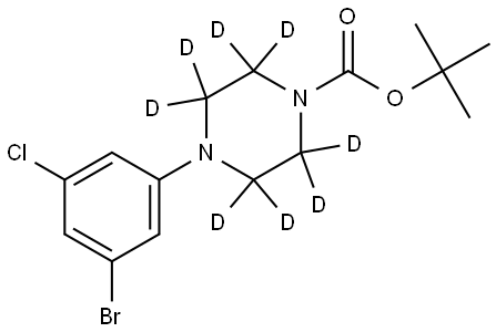tert-butyl 4-(3-bromo-5-chlorophenyl)piperazine-1-carboxylate-2,2,3,3,5,5,6,6-d8 Structure